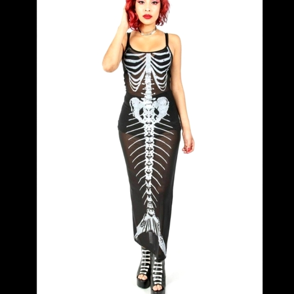 Iron Fist Dresses & Skirts - Iron Fist Bone Deep Mesh Maxi Dress NWT